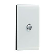 Saturn Series, Switch Grid and Cover Assembly, 1 Gang, Less Mechanism - Ocean Mist