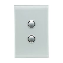 Saturn Series, Switch Cover, 2 Gang - Ocean Mist