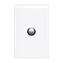 Saturn Series, Switch Grid and Cover Assembly, 1 Gang, Less Mechanism - Pure White