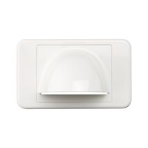 Clipsal Actassi, Wall Plate, Bull Nose, Flush Mounting - White Electric