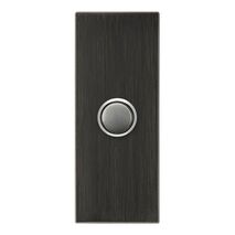 Saturn Series, push-button Switch LED Architrave, 1 Gang - Horizon Black