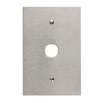 Metal Plate Series, Switch Grid Plate and Cover, 1 Gang, BSL Style, Less Mechanism, Over Size - Black