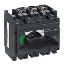 ComPact, Switch disconnector, Compact INS250-200 , 200 A, standard version with black rotary handle, 3 poles