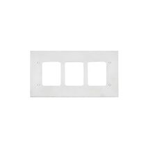 Medilec, Flush Mount Metal Plate, Wall Boxes, 3 Gang, Fascia