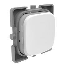 Clipsal Iconic, Essence PushButton Assembly, Blank - Arctic White