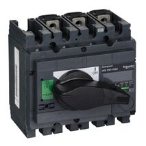 ComPact, Switch disconnector, Compact INS250-100 , 100 A, standard version with black rotary handle, 3 poles