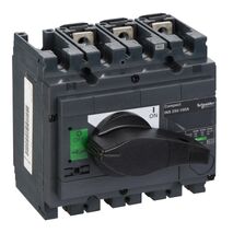ComPact, Switch disconnector, Compact INS250-160, 160 A, standard version with black rotary handle, 3 poles