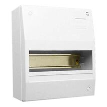 Max 4 Consumer Switchboards, Switchboard Enclosure, Series 4CC, 9 Module, Surface Mount, Full DIN Rail - White Electric