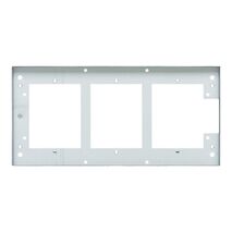 Medilec, Flush Mount Metal Plate, Wall Boxes, Grids, 3 Gang
