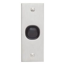 Metal Plate Series, Flush Switch, 1 Gang, 250VAC, 10A, B Style, Architrave - Black