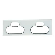 Saturn Series, Cover Socket Outlet, Quad switched, Horizontal - Ocean Mist