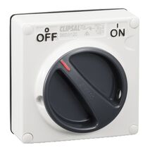Clipsal - 56 Series, Surface Switch, 1 Gang, 1 Pole, 250VAC, 20A, Less Enclosure - Resistant White Electric