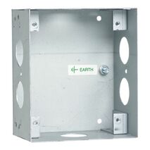 Medilec, Flush Mount Metal Plate, Wall Boxes, 1 Gang, Wall Box