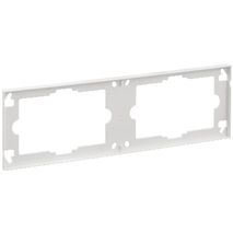 Saturn Series, Decorative Surround, 2 Gang, Horizontal - White Electric