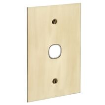 Metal Plate Series, Switch Grid Plate and Cover, 1 Gang, BBSL Style, Less Mechanism, Over Size - White Electric