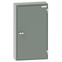 Acti9, MD Isobar standard distribution board, 48 poles, 160A main switch, 18mm, IP56, grey