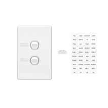 Classic C2000 Series, Flush Switch, 2 Gang, 250VAC, 10A, Vertical - White Electric