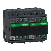 TeSys D, Reversing Contactor, TeSys Deca, 3P(3 NO), AC-3, 0 to 440V, 12A, 48 to 130VAC/DC coil