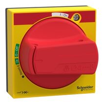 TeSys U, Rotary handle, TeSys Deca-GV3-U, IP65, red handle, without trip indication