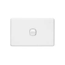 Classic C2000 Series, Flush Switch, 1 Gang, 250VAC, 10A, Standard, Horizontal - White Electric