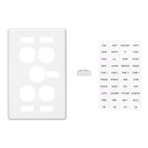 Classic C2000 Series, Switch Plate Cover, 5 Gang, Vertical Mount - White Electric