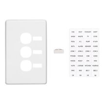 Classic C2000 Series, Switch Plate Cover, 3 Gang, Vertical Mount, with ID Window - White Electric