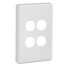 Classic C2000 Series, Switch Plate Cover, 4 Gang - White Electric