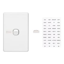 Classic C2000 Series, Flush Switch, 1 Gang, 250VAC, 10A, Vertical - White Electric