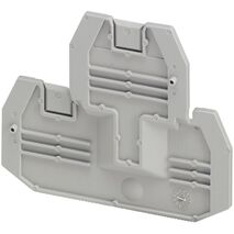 Linergy, Cover plate, Linergy TR, 2 level, 2.2mm width, 4 points, for screw terminals NSYTRV24D, grey, Set of 50