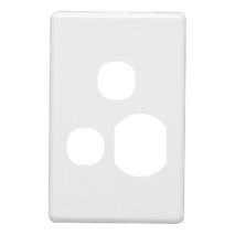 Classic C2000 Series, Socket Outlet Grid and Cover - Brushed Aluminium