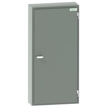 Acti9, MD Isobar standard distribution board, 72 poles, 250A main switch, 18mm, IP56, grey