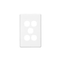Classic C2000 Series, Switch Plate Cover, 5 Gang - Black