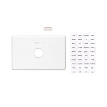Classic C2000 Series, Switch Grid Plate and Cover, 1 Gang, Less Mechanism, Horizontal Mount - White Electric