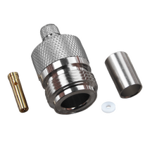 Hills Antenna N Connector Female Crimp for LL240 Cable - Nickel Plated Body - BC85269