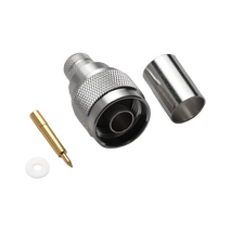 Hills Antenna N Connector Male Crimp for LL400 Cable - Nickel Plated Body - BC85275