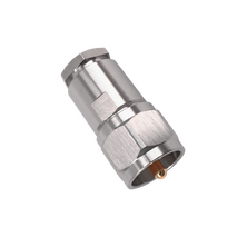Hills Antenna UHF/PL-259 Connector Male HEX Clamp for RG-213 Cable - Nickel Plated Body - BC85281