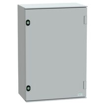 Thalassa, Wall mounted polyester enclosure, Thalassa PLM, plain door, 647x436x250mm, IP66, IK10, RAL 7035