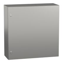 Spacial S3X, Wall mounted enclosure, stainless steel 316L, plain door, 800x800x300mm, IP66