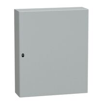 Spacial S3D, Wall mounted steel enclosure, plain door, with mounting plate, 1200x1000x300mm, IP66, IK10