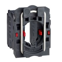 Harmony XB5, Single contact block with body fixing collar, plastic, screw clamp terminal, 2NC