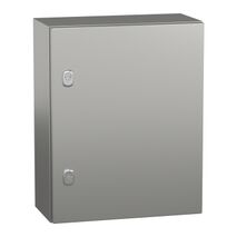 Spacial S3X, Wall mounted enclosure, stainless steel 316L, plain door, 500x400x200mm, IP66