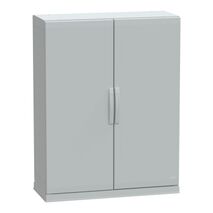 Thalassa, Floor standing polyester enclosure, Thalassa PLA, plain door, open bottom, 1250x1000x420mm, IP54, IK10
