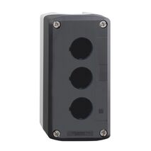 Harmony XALD XALK, Empty control station, plastic, dark grey lid, light grey base, 3 cut out