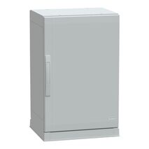 Thalassa, Floor standing polyester enclosure, Thalassa PLA, plain door, open bottom, 750x500x420mm, IP54, IK10