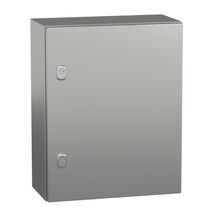 Spacial S3X, Wall mounted enclosure, stainless steel 304L, plain door, 500x400x200mm, IP66