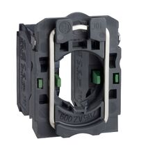 Harmony XB5, Single contact block with body fixing collar, plastic, screw clamp terminal, 2NO