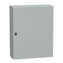 Spacial S3D, Wall mounted steel enclosure, plain door, with mounting plate, 1000x800x300mm, IP66, IK10
