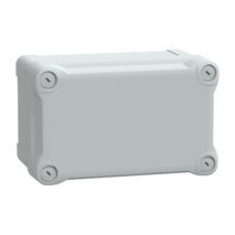 Thalassa, PC box, IP66 IK08 RAL7035 Int.H175W105D100 Ext.H192W121D105 opaque PC cover H40