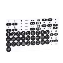 Harmony eXLhoist, Kit of adhesive labels for remote device, standard, black and white