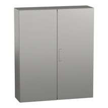 Spacial S3X, Wall mounted enclosure, stainless steel 316L,double plain door, 1200x1000x300mm, IP55